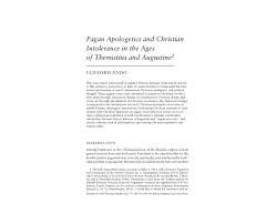Pdf Pagan Apologetics And Christian Intolerance In The Ages
