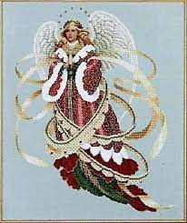Cross stitch patterns and kits. Lavender And Lace Angel Of Christmas Cross Stitch Pattern 123stitch