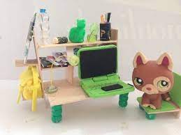 How To Make Lps Computer Desk Accessories Lps Diy Accessories Lps Crafts Lps Accessories