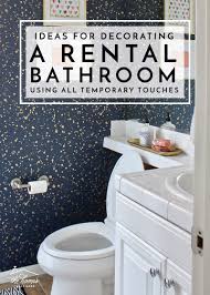 Get rid of that boring looking bathroom designs and pep it up by. Ideas For Decorating A Rental Bathroom The Homes I Have Made