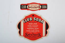 Vintage Unused Club Soda Bottle Label And Neck Band Etsy Soda Labels Bottle Labels Soda Bottles
