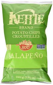 75% of 4 votes say it's celiac friendly. Kettle Hot Jalapeno Potato Chips Gluten Free Non Gmo 220g