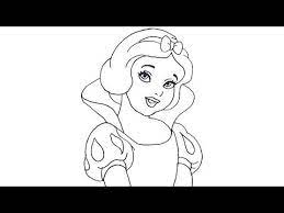 رسم سنووايت بياض الثلج من كرتون فلة والأقزام السبعة how to draw snow wh aurora sleeping beauty disney princess art