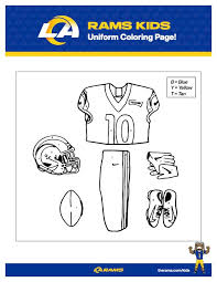 Pack these spring printables into a picnic basket for a family outing. Rams Kids Los Angeles Rams Therams Com