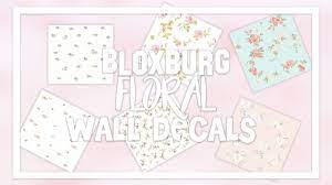 Roblox bloxburg blue aesthetic decal id s youtube roblox bloxburg blue aesthetic decal id s. Bloxburg Wallpaper Decal Id Codes Floral Aesthetic Part 1 Youtube