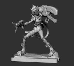 Lol Jinx Project 3d Printing Model Stl 3d Printing Models Stl Model Prints