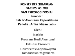 Check spelling or type a new query. Konsep Keperilakuan Dan Psikologi Sosial Nasirin Saja Academia Edu