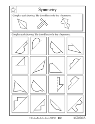 Lines of symmetry (elem) geometry. 3rd Grade 4th Grade Math Worksheets Lines Of Symmetry 3 Greatkids Symmetry Worksheets Symmetry Math 4th Grade Math Worksheets