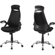 Monarch Office Chair Black Mesh Chrome Highback Executive Walmart Com Black Office Chair Adjustable Office Chair Mesh Office Chair Black