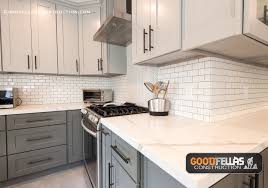 sophisticated grey toned kitchen and