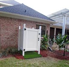 Gate And Floor Complete Outdoor Pool Bathroom Outdoor Shower Outdoor Shower Diy