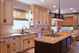 Consider a basket for your clean kitchen linens that can be tucked out of the way on the lower shelf of a kitchen island, for. Kitchen Island Cooktop Houzz