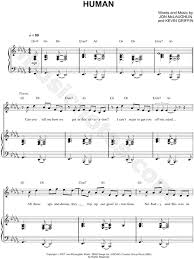 Jon Mclaughlin Human Sheet Music In Db Major Transposable Download Print Sku Mn0059051