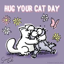 June 19 juneteenth national free bsd day national martini day garfield the cat day world sickle cell awareness day sauntering day. Simon S Cat On Twitter Give Your Kitty An Extra Hug Hugyourcatday