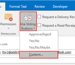 You can also find the poll on the options tab > use voting buttons > poll. Email Voting Poll In Microsoft Outlook Tech Agilist