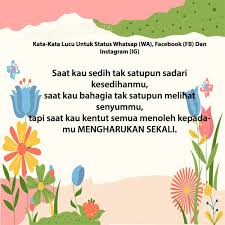 Jika kamu memberikan hadiah dengan tulus maka akan mendatangkan banyak kebaikan dalam dirimu. Kata Kata Lucu Buat Status Wa Whatsap Facebook Dan Instagram