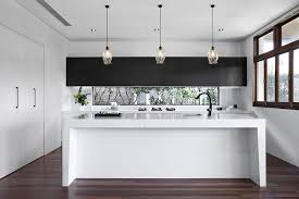 Light grey kitchen with wood worktops maintenance manager. Venatino Statuario Quartz Quantum Quartz Quantum Quartz Natural Stone Australia Ki Luxury Kitchens Mansions Kitchen Benchtops Bathroom Design Inspiration