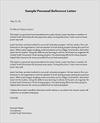 Personal Letter Of Recommendation For Youth Volunteer Reference Letter Personal Reference Letter Reference Letter For Student