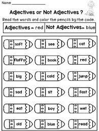 Adjectives Worksheets Nouns And Verbs Worksheets Parts Of Speech Worksheets Nouns And Verbs