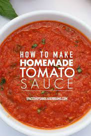 How To Make Homemade Tomato Sauce From Spaceships Laser Beams Homemade Tomato Sauce Homemade Tomato Sauce Recipes Food Processor Recipes