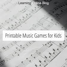 For kids age 2 to kindergarten. Printable Music Games For Kids