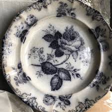 Blues legend jimmy duck holmes keeps the doors open every day and has. Antique Ironstone Flow Blue Transferware Plate Moss Etsy Blue Transferware Transferware Black Transferware