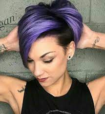 Pin By Tania I Martinez On Short Pixie Short Purple Hair Hair Styles Short Hair Color