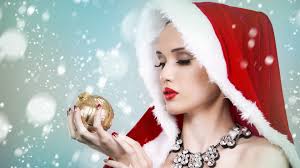 Using christmas wallpapers is the best way to decorate your computer or laptop screen for the spirit of the festival celebrations in everything around. Wallpaper Beautiful Christmas Girl Look At Christmas Ball Snow 5120x2880 Uhd 5k Picture Image