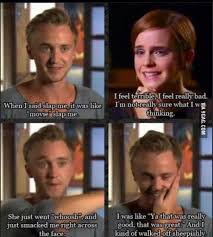 Tom Felton And Emma Watson Harry Potter Cast Harry Potter Funny Harry Potter Jokes