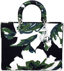 Best handbags fashion handbags purses and handbags fabric handbags fabric bags frame purse carpet bag boho bags patchwork bags. Christian Dior Green Floral Graffiti Print Fabric Large Limited Edition Lady Tote Shopstyle