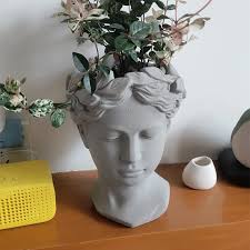 Venus statue flowerpot silicone mold Greek goddess vase resin concrete  silicone mold Succulents plant flower pot mold clay mold
