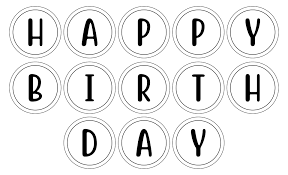 See more ideas about cut out letters, printable banner letters, free printable letters. Happy Birthday Letter Banner Template