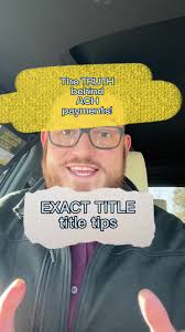 What’s the truth behind ACH payments?! Check out the video with COO/Senior  Escrow Officer Kyle Kaufman for more details! Please don’t hesitate to  reach out with any questions! Did we happen to mention ...