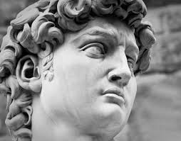Head of Michelangelo S David Stock Image