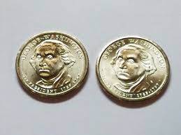 2007 s george washington *proof* presidential dollar coin **free shipping**. 2 Coin Set Both 2007 P George Washington Presidential Gold Dollars Denver Mint Ebay
