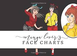 manga lovers face charts make up practice templates and convention look book for manga anime cosplay fans