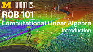 The applied computational linear algebra for everyone course is designed to equip you with the knowledge you need to link the math of linear algebra to code with a few must know applications centered around different ways of casting and fitting a system of equations and revealing structure in a matrix. Rob 101 Computational Linear Algebra Youtube