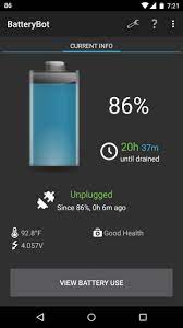 Easy to use battery charge level monitoring application.key features of this app:• home screen widgets. Batterybot For Android Apk Download