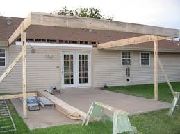 New Patio Cover Construction Day 1 Building A Patio Covered Back Patio Pergola Patio