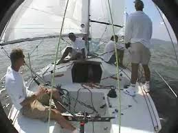 J24 Yacht Racing Spinnaker Gybes Yacht Racing Boat Yacht