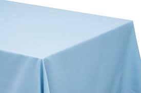 60 X120 Rectangular Polyester Tablecloth Baby Blue Table Cloth Wedding Decorations On A Budget Oblong