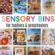 Anywhere from rice, pudding, cereal , dirt, snow, paint, water, buttons, pom poms, mini cars, etc. My Bored Toddler What Sensory Bin Idea Will You Do Today See Some Easy Toddler Friendly Ideas Here Https Myboredtoddler Com Sensory Bin Ideas For 1 2 3 Year Olds Facebook