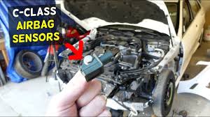 Mercedes W204 Air Bag Sensor Airbag Sensor C250 C300 C200 C220 C260 C280 Youtube