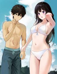 mery (yangmalgage), hyouka, chitanda eru, oreki houtarou, 1boy - Anime R34