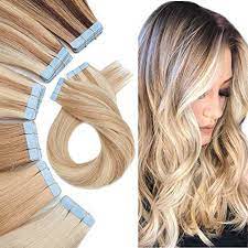 We got in touch with the hair extension experts to get the lowdown on everything you need to know 'clip in hair extensions are excellent as they can be easily clipped in and styled in minutes and then removed just as easily. Glue In Hair Extensions Human Hair Tape In Real Human Hair Skin Weft Double Sided Tape Balayge Highlight Blonde Tape On Hair Extensions 16inch 60g 20pcs 18p613 Ash Blonde Bleach Blonde Buy Online