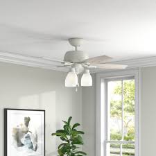 Finish off your island themed abode with a tropical ceiling fan design. Hunter Fan 44 Donegan 5 Blade Standard Ceiling Fan With Pull Chain And Light Kit Included Reviews Wayfair