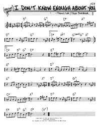 I Don 039 T Know Enough About You By Peggy Lee Dave Barbour Digital Sheet Music For Leadsheet Melody Chords Only Download Print Hx 38809 Sheet Music Plus