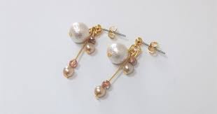 作らなきゃ損 コットンパールピアスの簡単レシピ6選 ビーズアクセサリー アクセサリー ピアス ハンドメイド