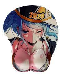 Amazon.com : 3D Oppai Miku Mouse Pad with Wrist Rest 12x10 inches Sexy Breast  Boob Gaming Beauty Hatsune : Office Products