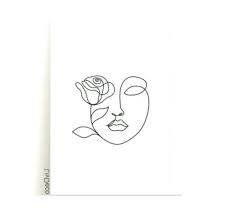 Charme Demoiselle Abstraite Attitude Moresque Au Euphemisme Art Mural Tradition Art Minimal En 2020 Broderie Abstraite Dessin Visage Dessin Abstrait